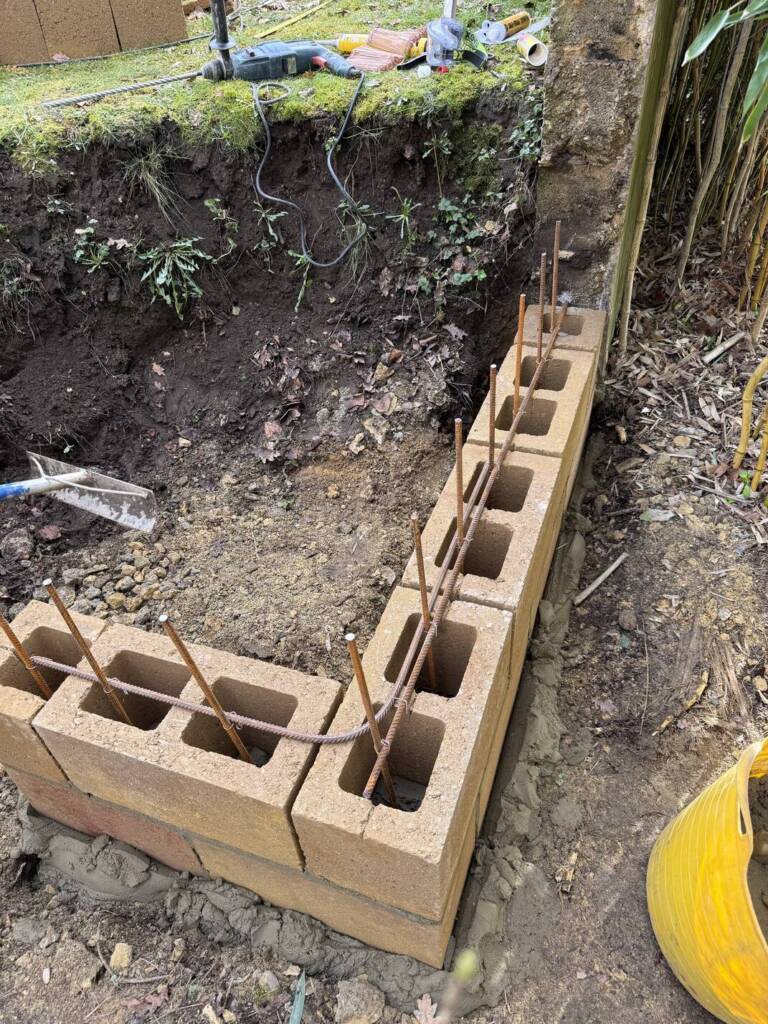 Floating Softwood Decking & Retaining Wall 4 New Floating Softwood Decking Retaining Wall 8