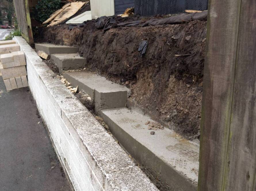 New Retaining Wall 6 New Retaining Wall 5